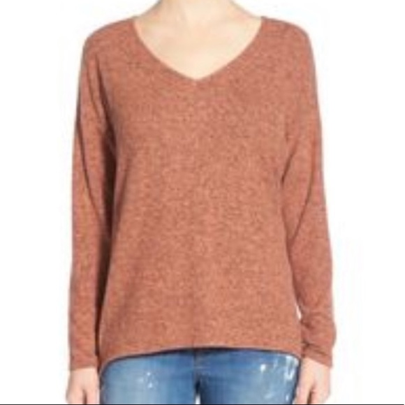 GIBSON Yummy Fleece Hi Lo V-Neck Pullover Top M - Picture 9 of 10
